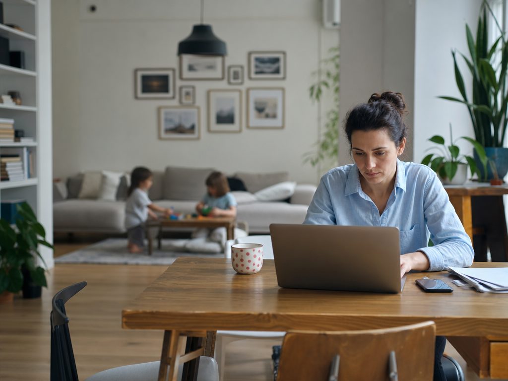 Balancing the Scale: Practical Strategies to Reclaim Time for Your Children (article editorial guide): a wide establishing shot of the subject