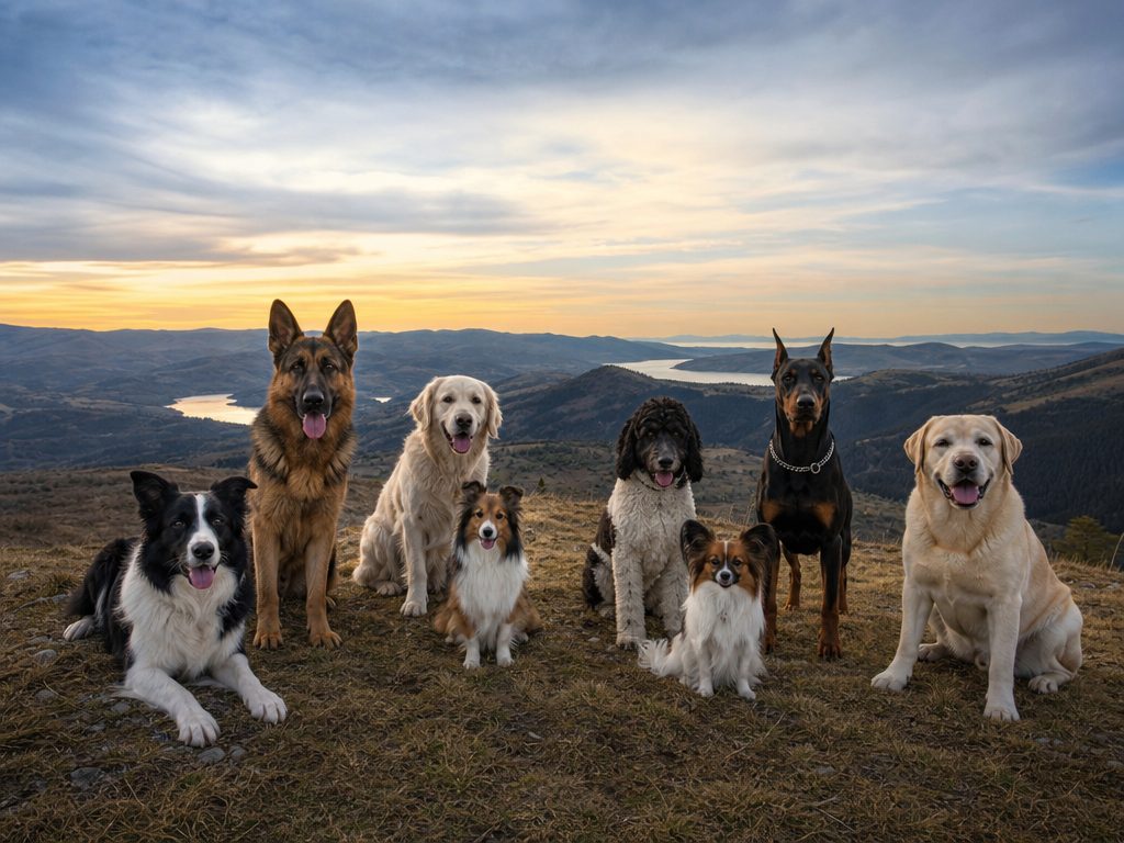 Beyond the Basics: A Deep Dive into the World's Smartest Dog Breeds and How to Challenge Them (article editorial guide): a wide establishing shot of the subject