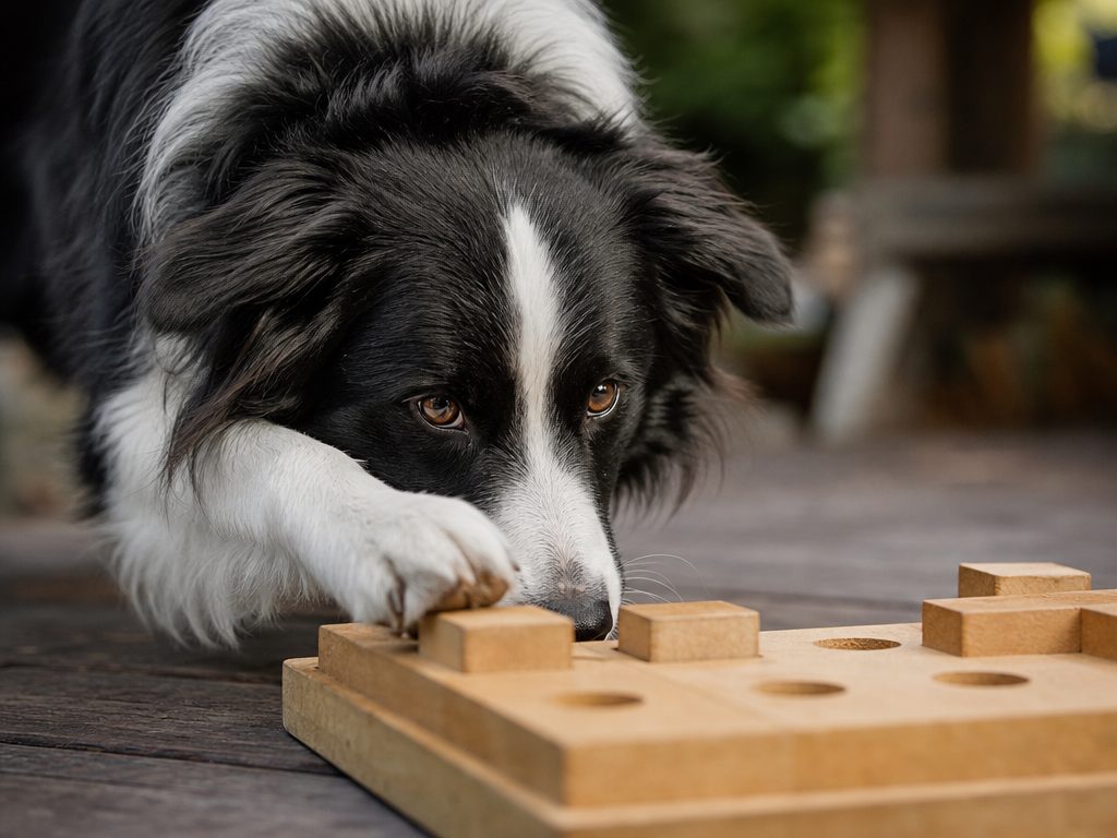 Beyond the Basics: A Deep Dive into the World's Smartest Dog Breeds and How to Challenge Them (article editorial guide): a close-up detail shot of the subject
