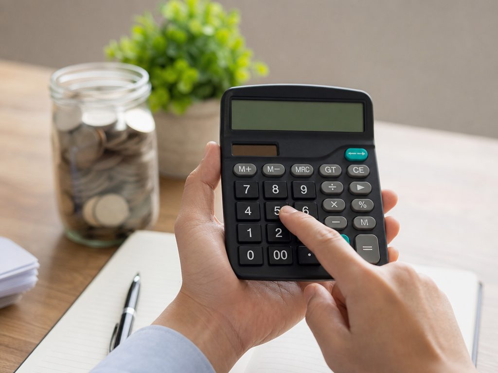 Compound Interest Calculator: a close-up detail shot of the subject
