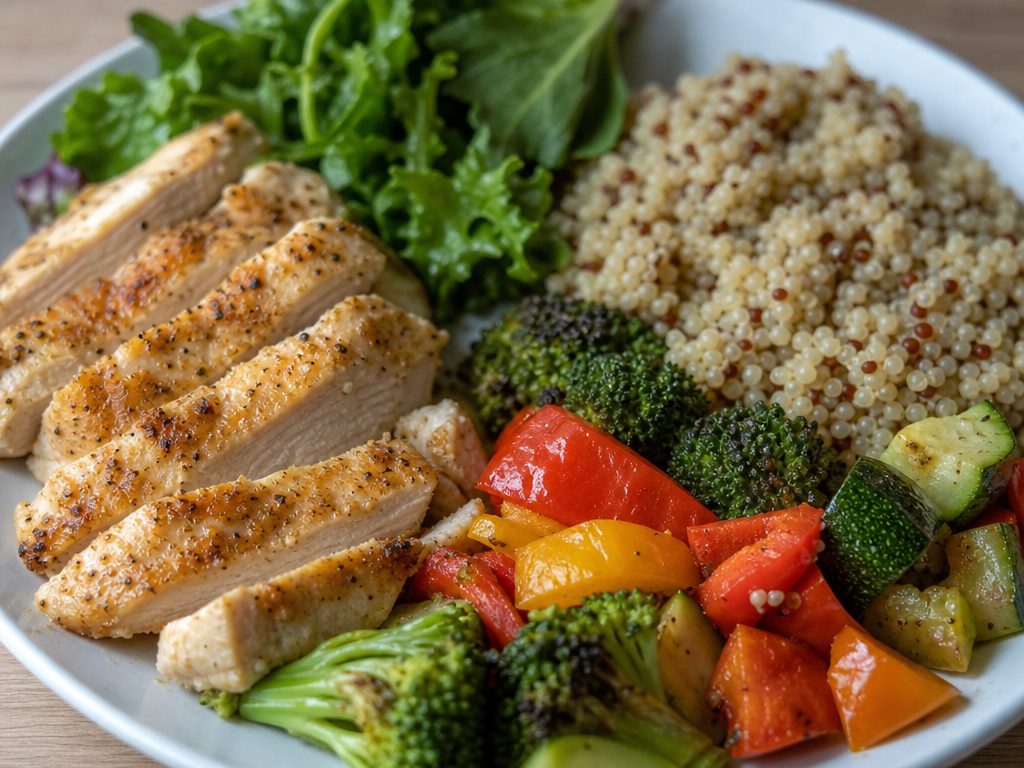 Demystifying the Balanced Plate: A Step-by-Step Guide to Everyday Nutrition (article editorial guide): a close-up detail shot of the subject
