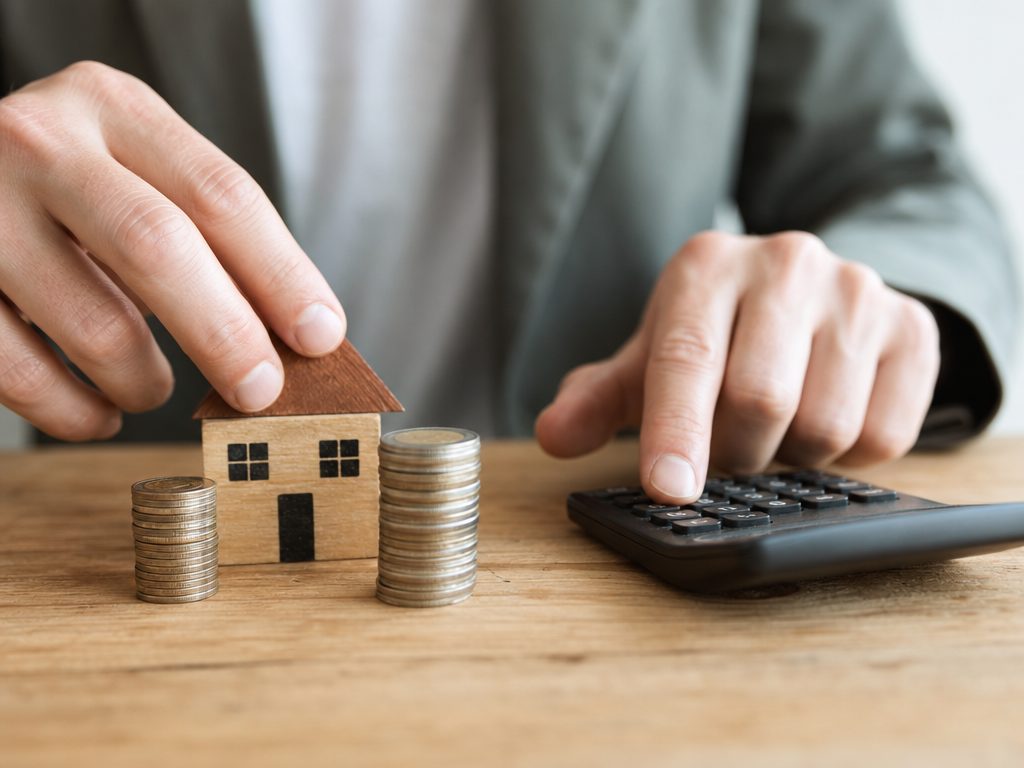 Down Payment and Loan-to-Value Calculator: a close-up detail shot of the subject