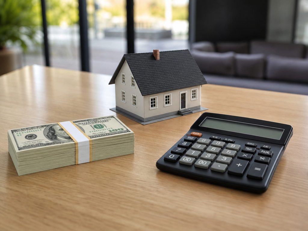 Down Payment and Loan-to-Value Calculator: a wide establishing shot of the subject