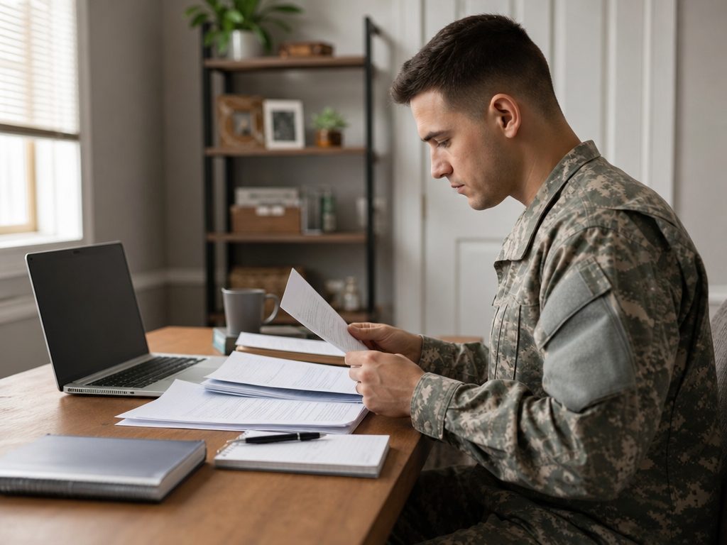 How to Request and Secure Your DD Form 214 Military Service Record (article editorial guide): a wide establishing shot of the subject