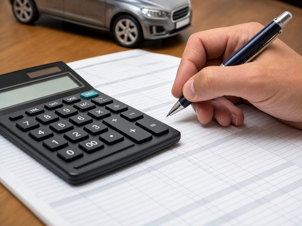 Mileage Reimbursement Calculator: a close-up detail shot of the subject