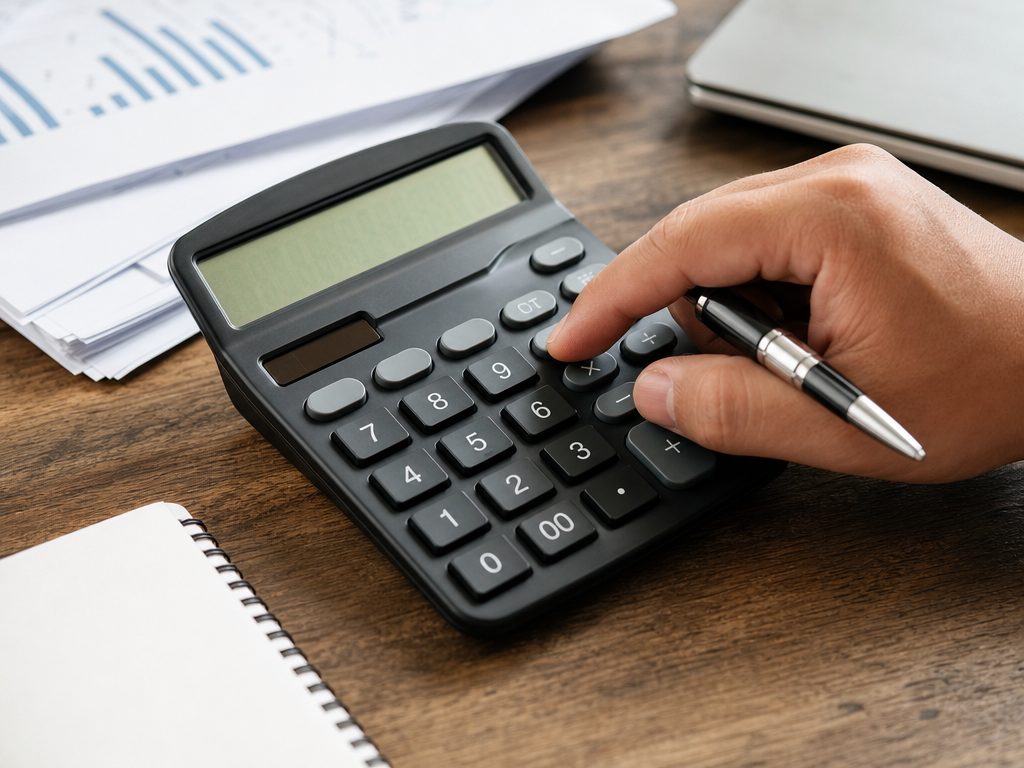 Percentage Change Calculator: a close-up detail shot of the subject