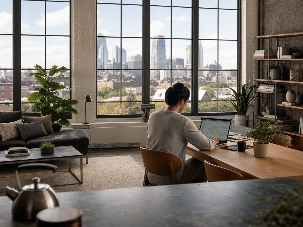 Rebuilding Your Routine: A Practical Guide to Readjusting Your Work Life After Remote Work (article editorial guide): a wide establishing shot of the subject