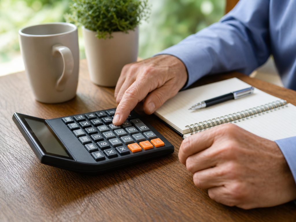 Retirement Drawdown Calculator: a close-up detail shot of the subject