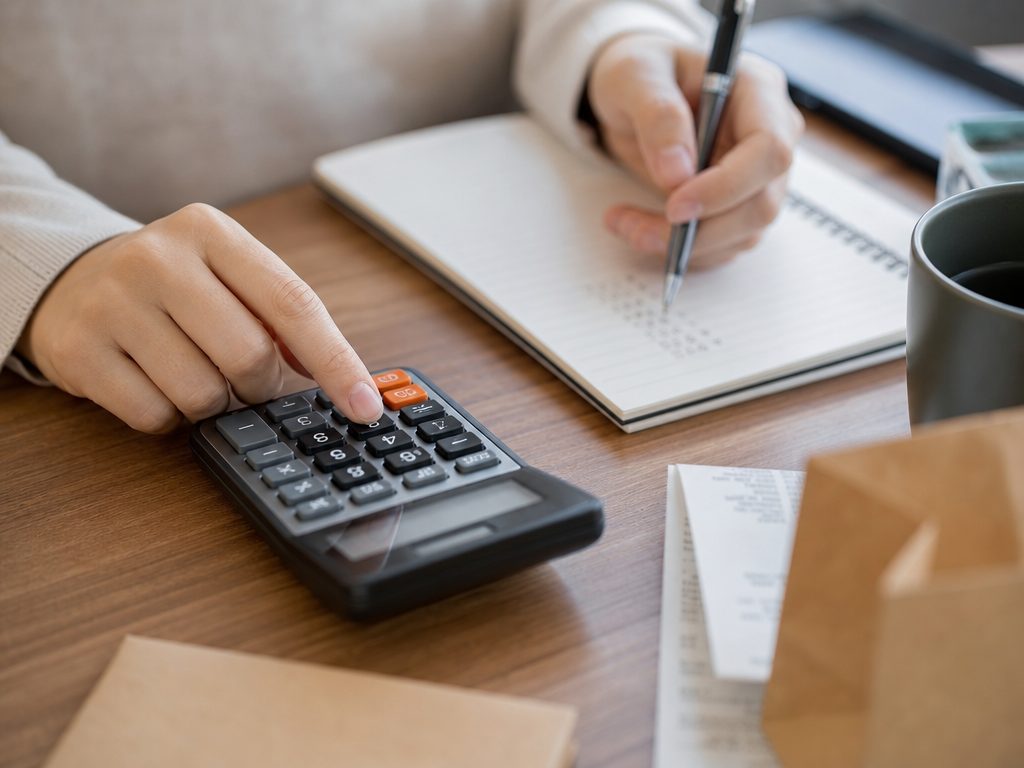 Sales Tax Calculator: a close-up detail shot of the subject