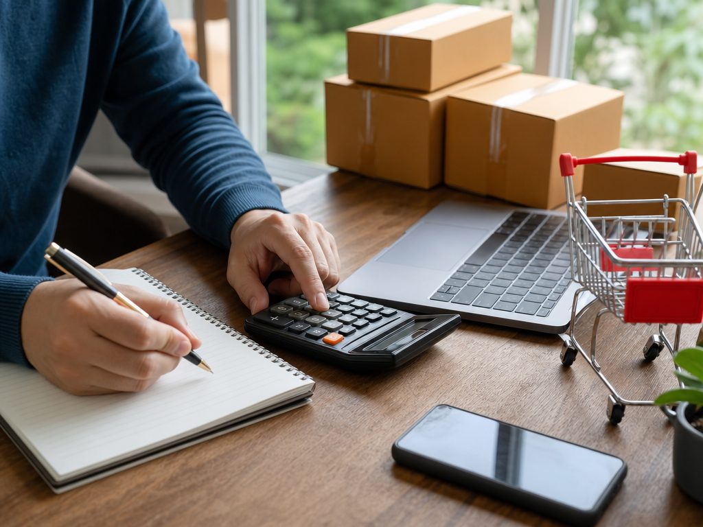 Sales Tax Calculator: a wide establishing shot of the subject