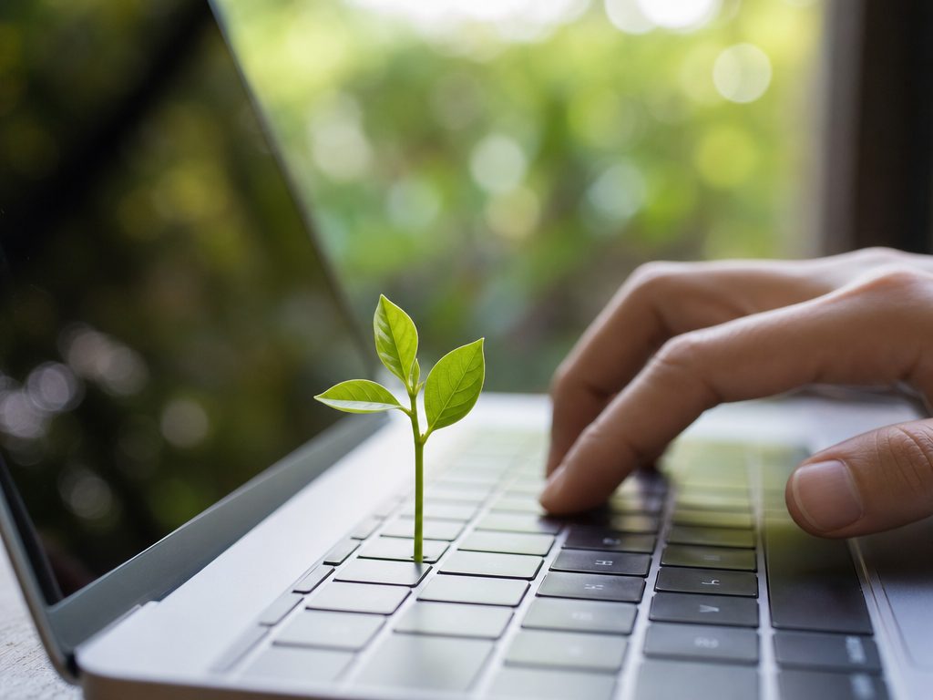 Swap Your Search: How to Effortlessly Green Your Digital Footprint (article editorial guide): a close-up detail shot of the subject