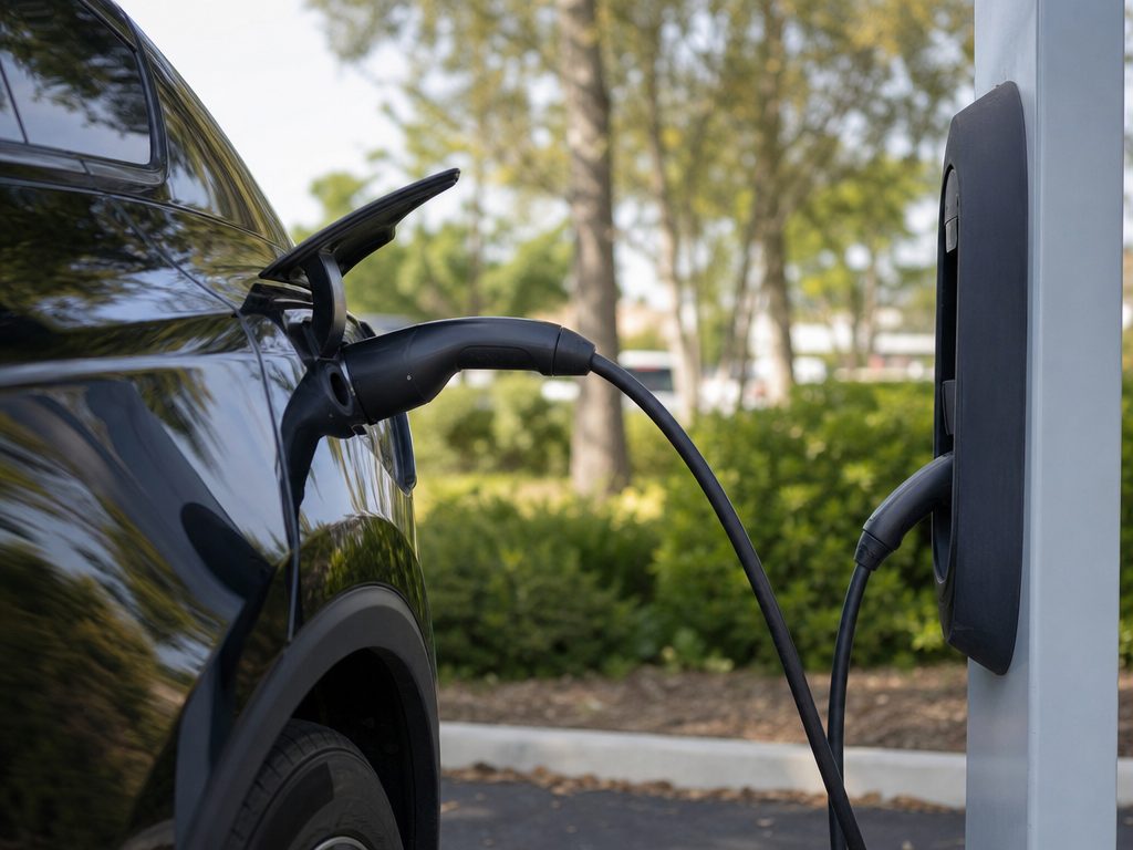 The Complete Guide to Charging Your Electric Vehicle at Disney Parks (article editorial guide): a close-up detail shot of the subject