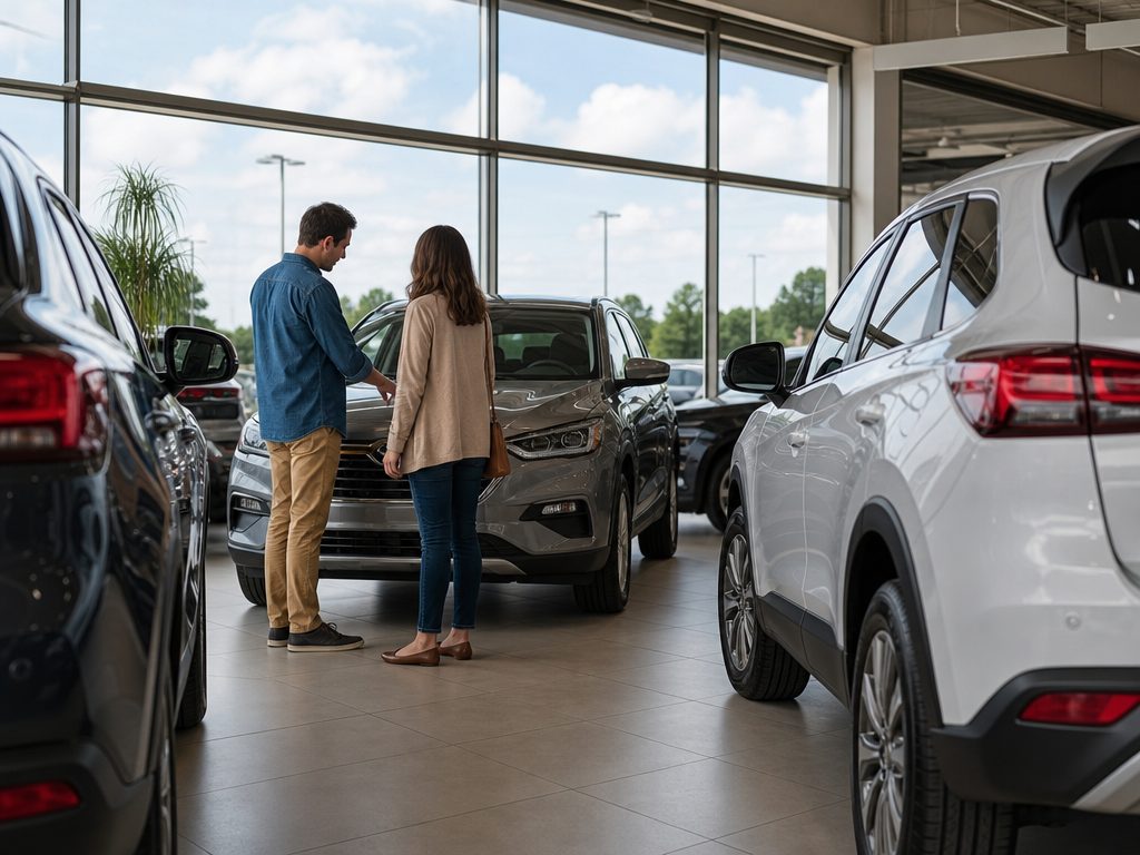 Understanding NADA Used Car Values: A Guide to Smarter Auto Transactions (article editorial guide): a wide establishing shot of the subject