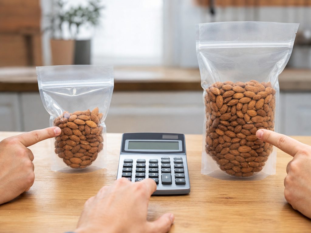 Unit Price Comparison Calculator: a wide establishing shot of the subject